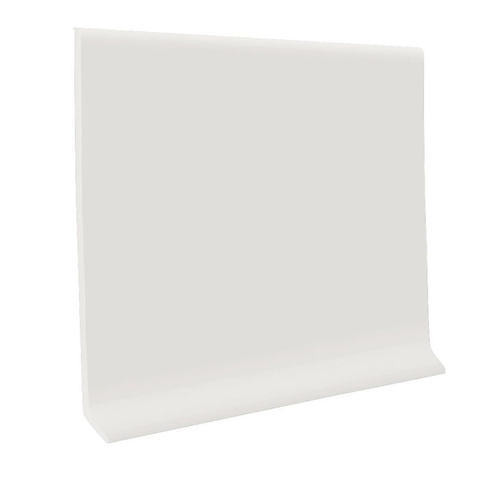 Flexco 6-in True White Vinyl Floor Base, 120-ft Coil