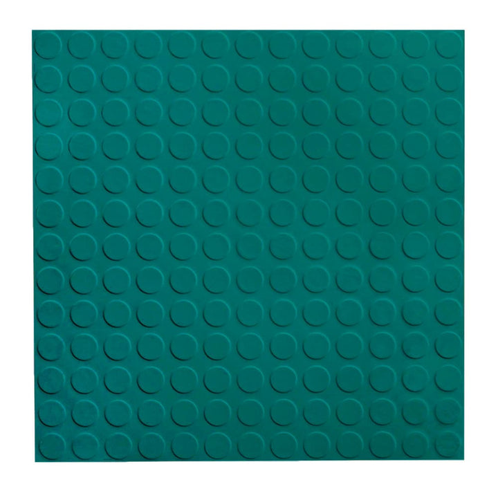 FLEXCO 18-in x 18-in Polo Green Rubber Tile Multipurpose Flooring