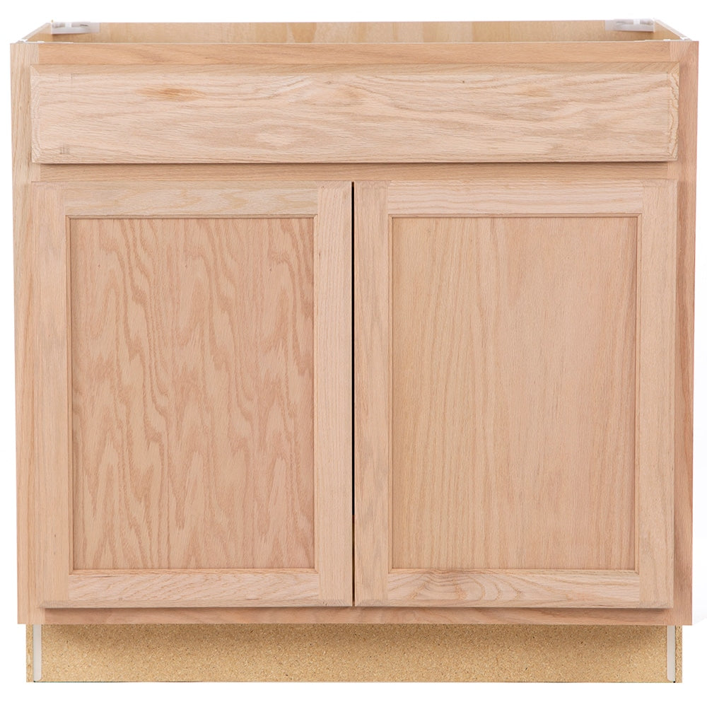 Opus Oak Brook 36-in Natural Unfinished Oak Sink Base Cabinet