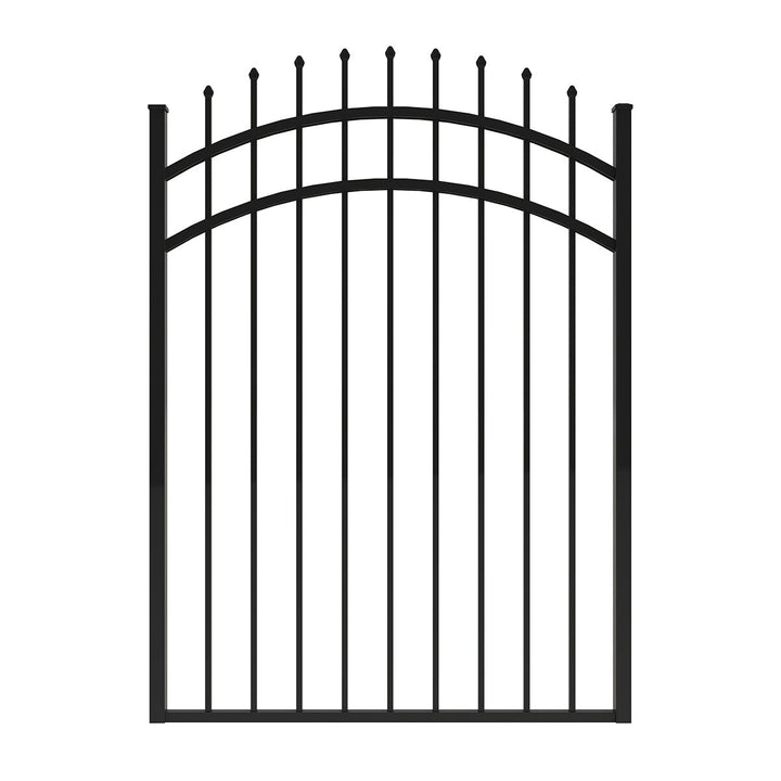 Ironcraft Orleans Black Powder-coated Aluminum Pressed-point Yard Fence Gate