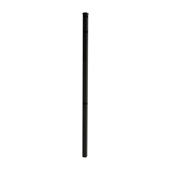 Ironcraft 2-in W Black Powder Coat Aluminum Corner Fence Post