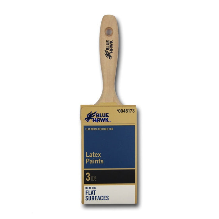 Blue Hawk Polyester Flat 3-in Paint Brush