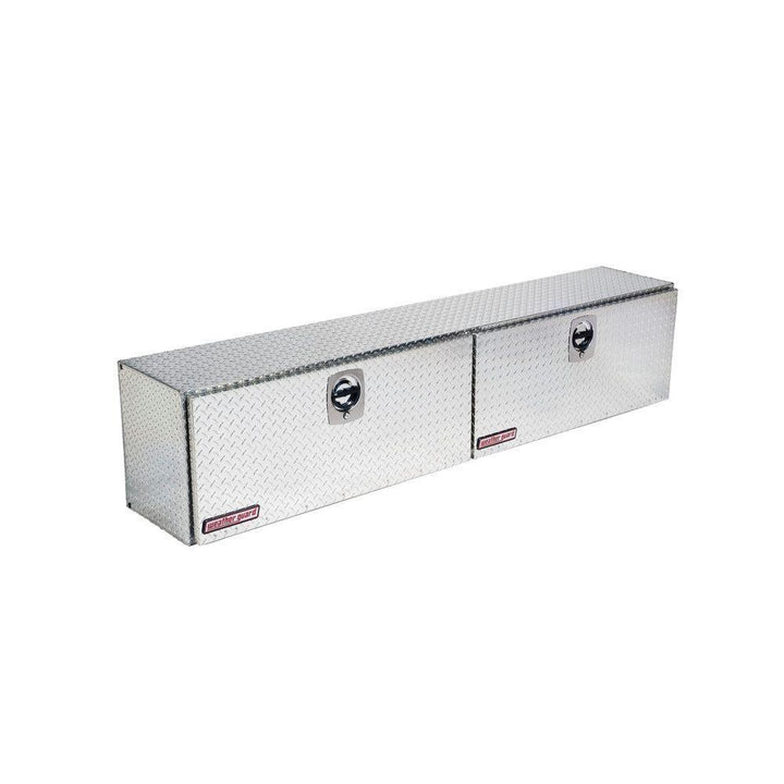 Weather Guard 90.25 in. Diamond Plate Aluminum Full Size Top Mount Truck Tool Box - Super Arbor