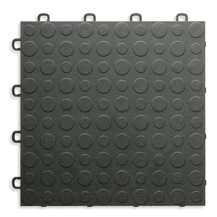 BlockTile Black - 12 in. x 12 in. Modular Interlocking Garage Floor Tile (Set of 30)