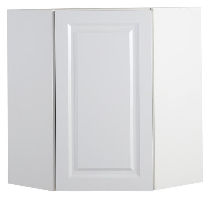 Benton Assembled 23.6x30x23.6 in. Corner Wall Cabinet in White - Super Arbor