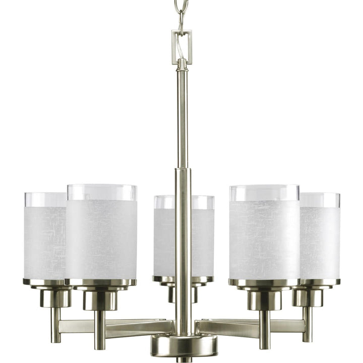 Progress Lighting Alexa 5-Light Brushed Nickel Transitional Chandelier