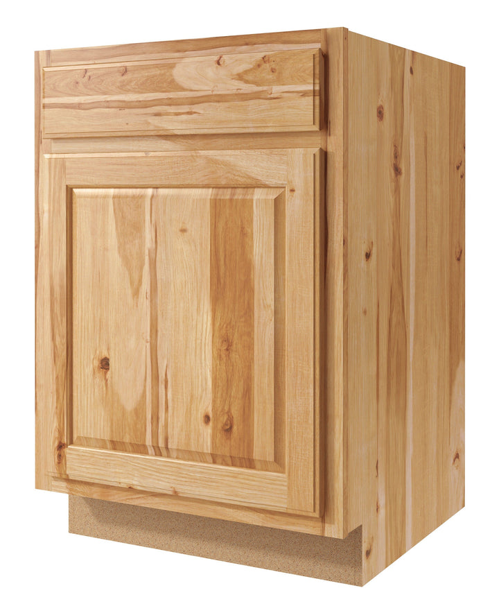 Diamond NOW Denver 21-in W x 35-in H x 23.75-in D Natural Rustic Hickory 1-Drawer Base Fully Assembled Cabinet (Raised Panel Square Style)
