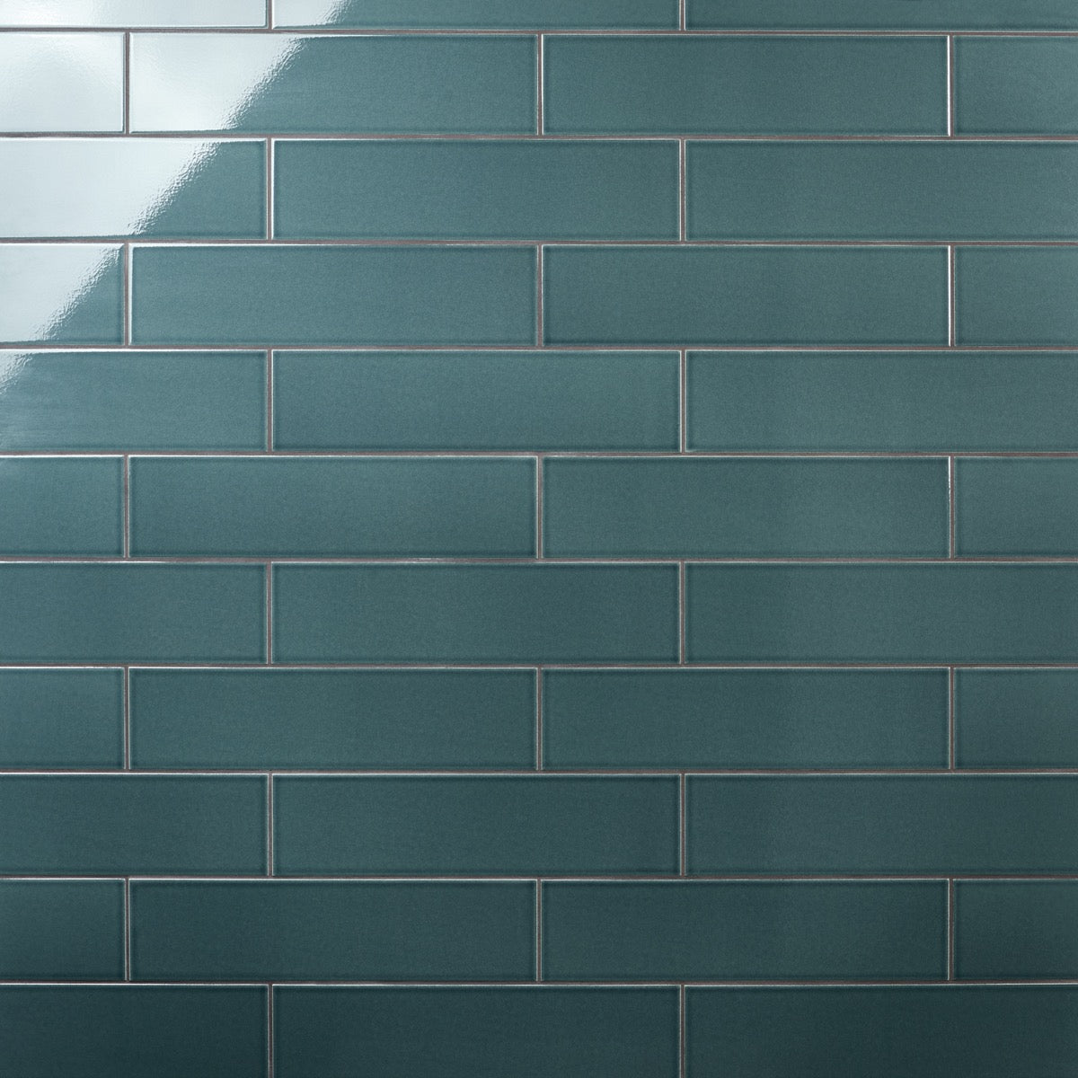 Colorplay Emerald Green 4.5x18 Crackled Glossy Ceramic Tile by Lux Tile