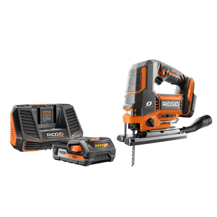 18-Volt OCTANE Jig Saw with 18-Volt Lithium-Ion 2.0 Ah Battery and Charger Kit - Super Arbor