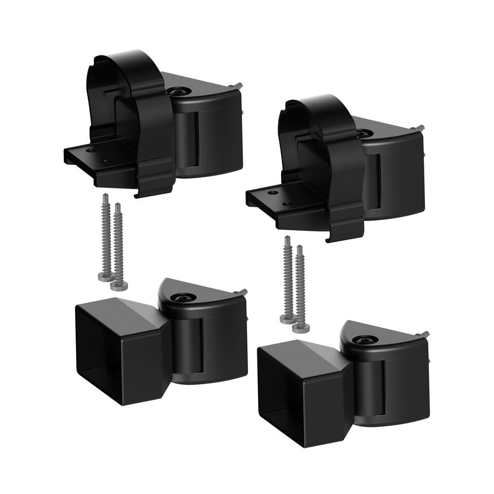 Freedom 1.875-in x 5.375-in Cambridge Matte Black Aluminum Angle Adapter (4-Pack)