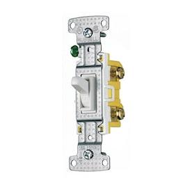 Hubbell 15-amp Single-Pole White Framed Toggle Residential Light Switch (10-Pack) - Hardwarestore Delivery