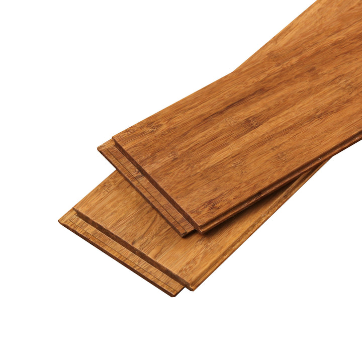 Cali Bamboo Fossilized Prefinished Java Bamboo Smooth/Traditional Locking Hardwood Flooring Sample, 7/16-in x 3-3/4-in