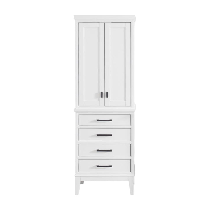 Avanity Madison 24-in x 71-in x 16-in White Wood Freestanding Soft Close Linen Cabinet