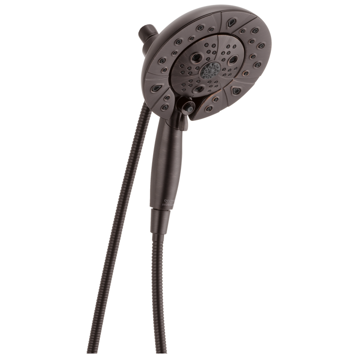 Delta In2ition with H2Okinetic Venetian Bronze 5‑Spray Dual/Combo Shower Head, 6.875‑in Round, 1.75‑GPM (6.6‑LPM)