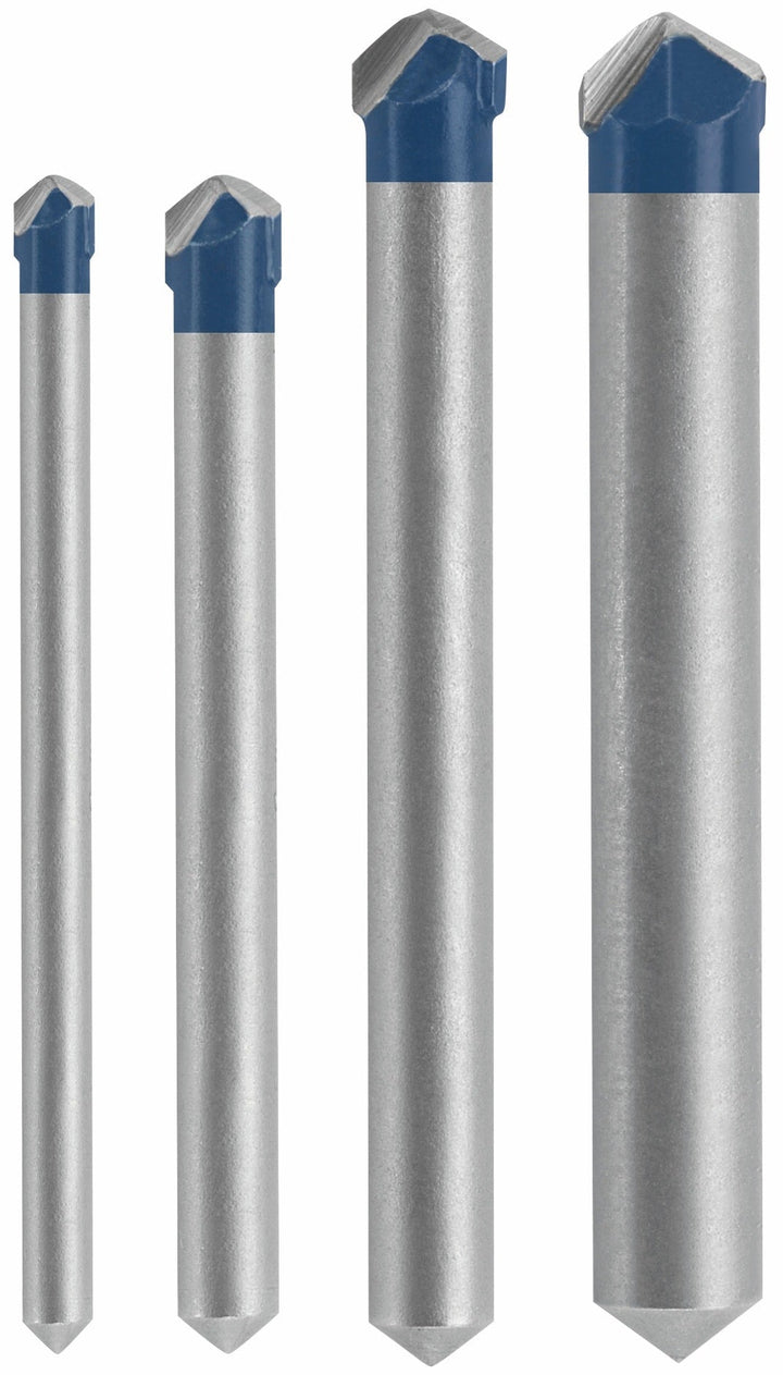 Bosch Natural Stone Tile 4-Piece High-Speed Steel Masonry Drill Bit Set for Rotary Drill, NS2000
