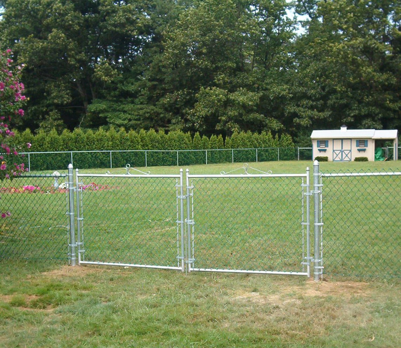 6-ft H x 3-in W Silver Galvanized Steel Security Terminal Fence Post