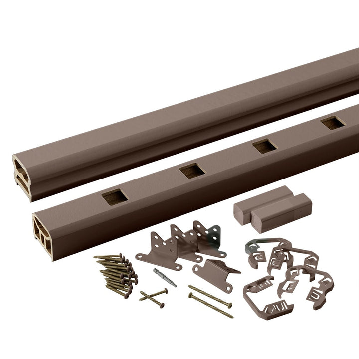 TimberTech RadianceRail Express 8-ft x 36-in Kona Composite Deck Rail Kit