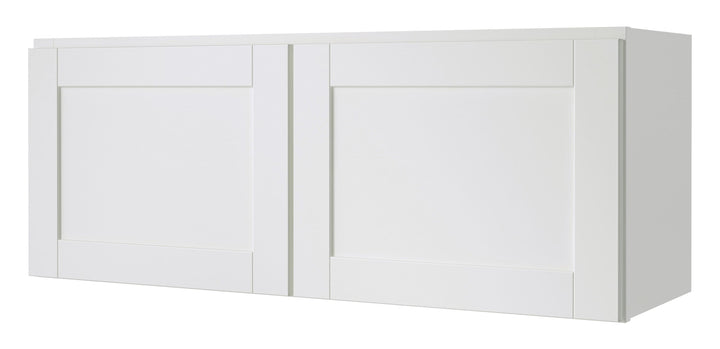 Diamond NOW Arcadia 36-in W x 14-in H x 12-in D White Wall Fully Assembled Cabinet (Recessed Panel Shaker Door Style)