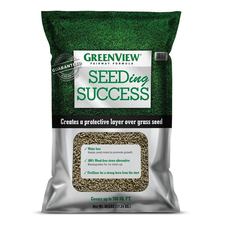 GreenView 38 lbs. Fairway Formula Seeding Success Biodegradable Mulch with Fertilizer (50-Bags/38,000 sq. ft./Pallet)