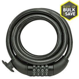 Master Lock 5-ft (1.5-m) Long x 0.50-in (12-mm) Diameter Set Your Own Combination Cable Lock - Super Arbor