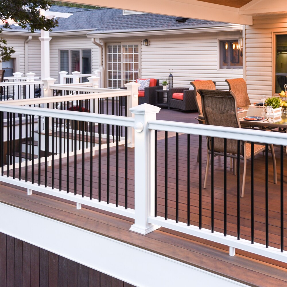 Fiberon 5-in x 5-in Tranquil White PVC Deck Post Cap