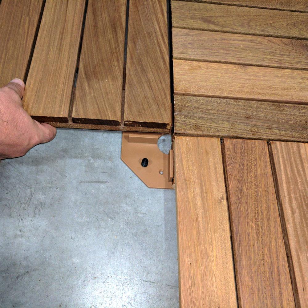 DeckWise Hardwood Deck tile connector brown 5.75-in Brown Hidden Deck Fastener