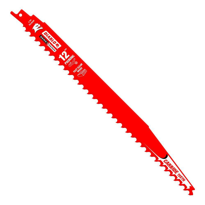 12 in. Carbide Pruning and Clean Wood Cutting Reciprocating Saw Blade (2-Pack) - Super Arbor