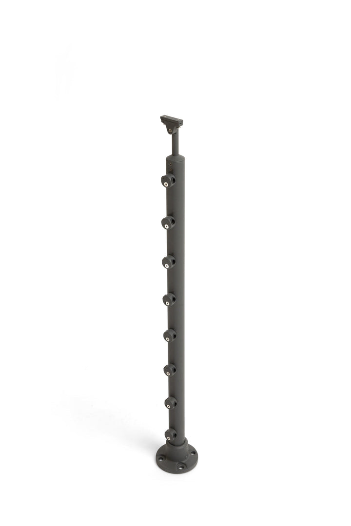 DOLLE 4-1/4-in x 36-in Anthracite Aluminum Round Deck Baluster