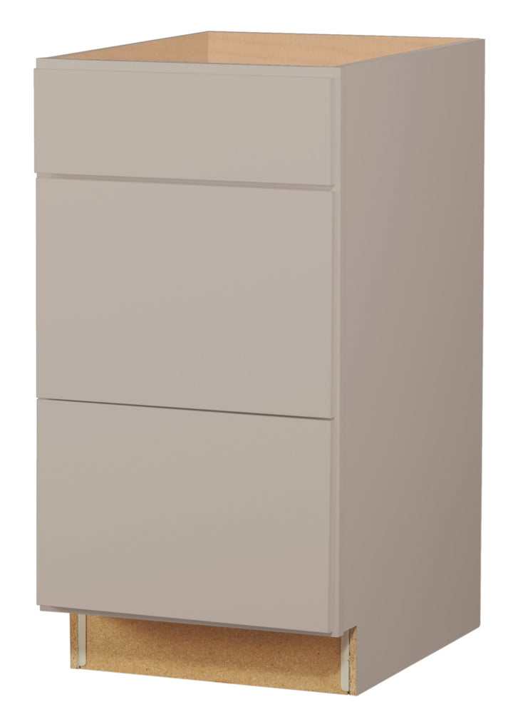 Diamond NOW Wintucket 18-in W x 35-in H x 23.75-in D Cloud Gray 3-Drawers Base Fully Assembled Cabinet (Recessed Panel Style)