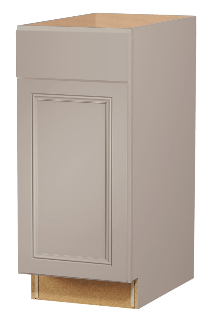 Diamond NOW Wintucket 12-in W x 35-in H x 23.75-in D Cloud Gray 1-Drawer Base Fully Assembled Cabinet (Recessed Panel Square Style)