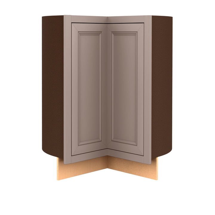 Diamond NOW Wintucket 36-in W x 35-in H x 23.75-in D Cloud Gray Lazy Susan Corner Base Fully Assembled Cabinet (Recessed Panel Square Style)