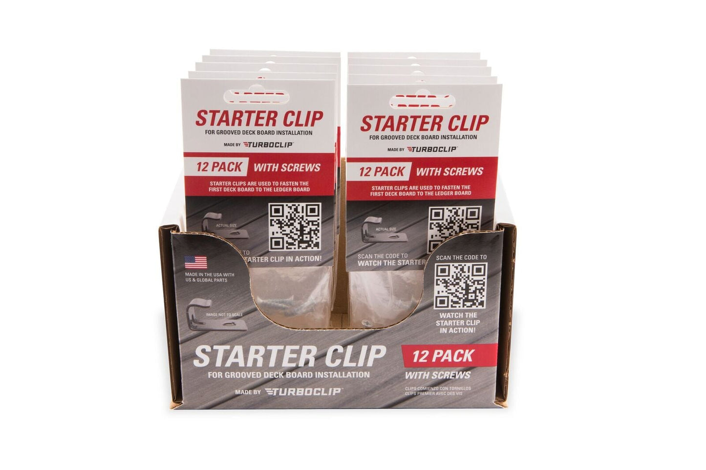 TurboClip 1-in Stainless Steel Hidden Deck Fastener (12-Pack)