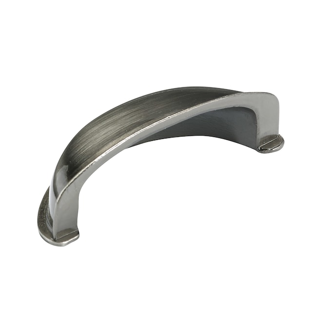 Richelieu Monceau 2-1/2-in (64mm) Center to Center Black Nickel Oval Cup Drawer Pull