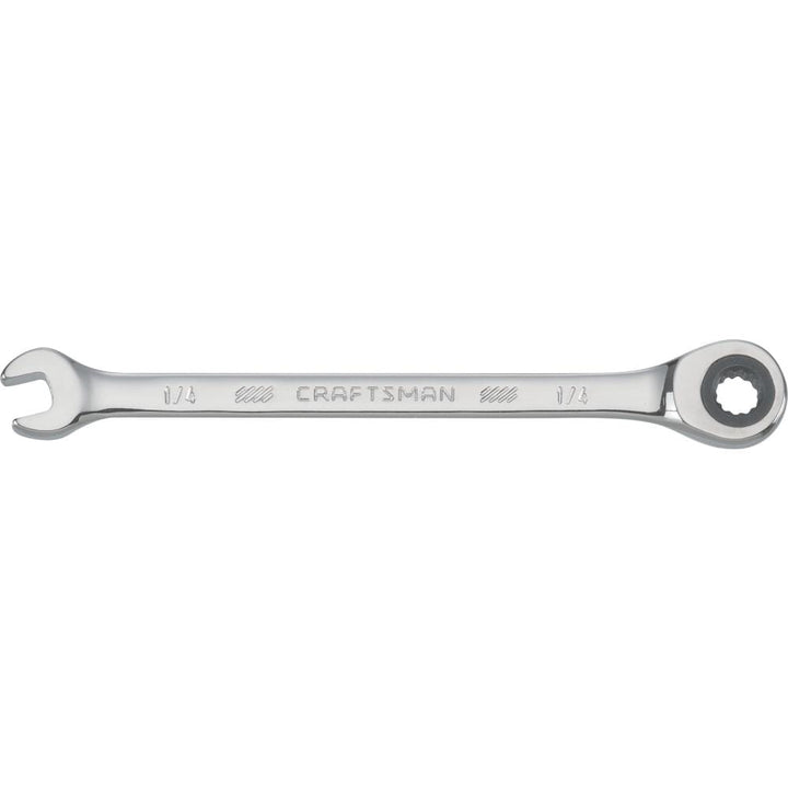 CRAFTSMAN 1/4-in 12-Point Standard (SAE) Ratcheting Wrench, 72-Tooth