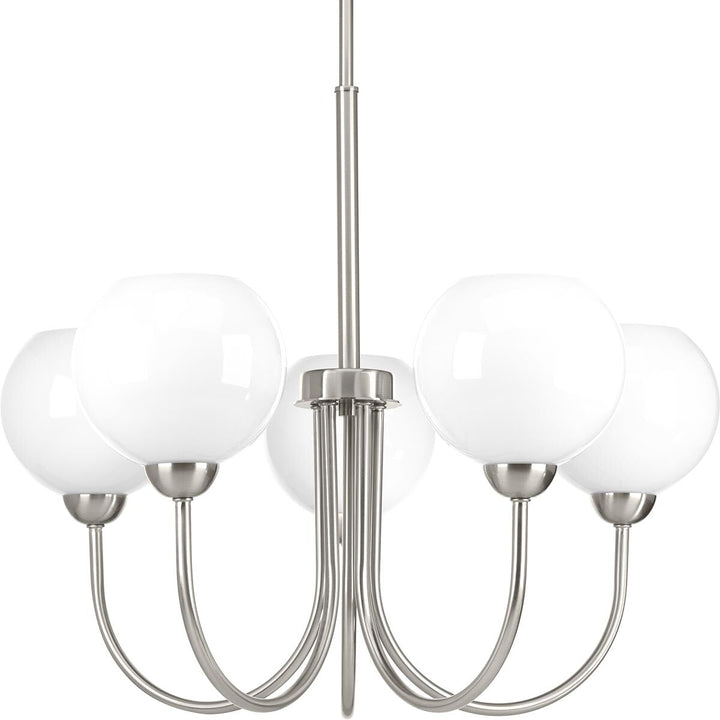Progress Lighting Carisa 5-Light Brushed Nickel Modern/Contemporary Chandelier