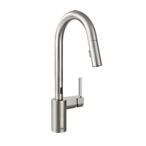 Moen Align Spot Resist Stainless 1-Handle Deck-Mount Pull-Down Touchless Kitchen Faucet