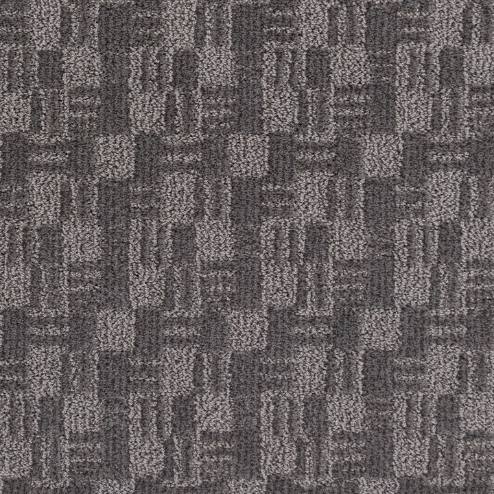 STAINMASTER Essentials So In Love Detour Pattern Indoor Carpet, 12‑ft Roll Width, Gray