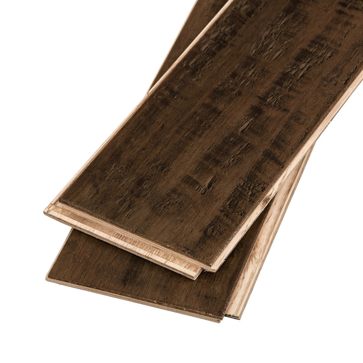 Cali Bamboo Eco-Engineered Prefinished Vintage Port Handscraped Bamboo Engineered Hardwood Flooring Sample