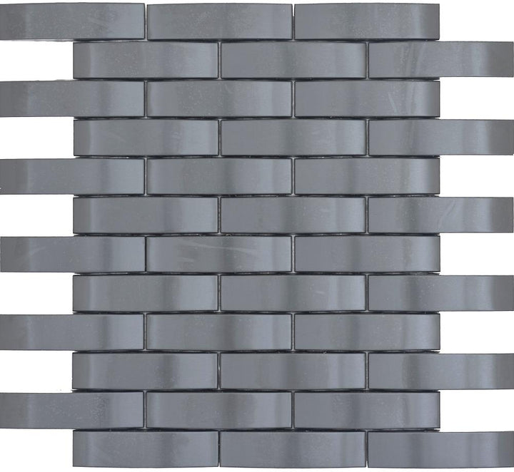 Emser Gleam 10-Pack Graphite Metal Border Tile (11-in x 12-in)