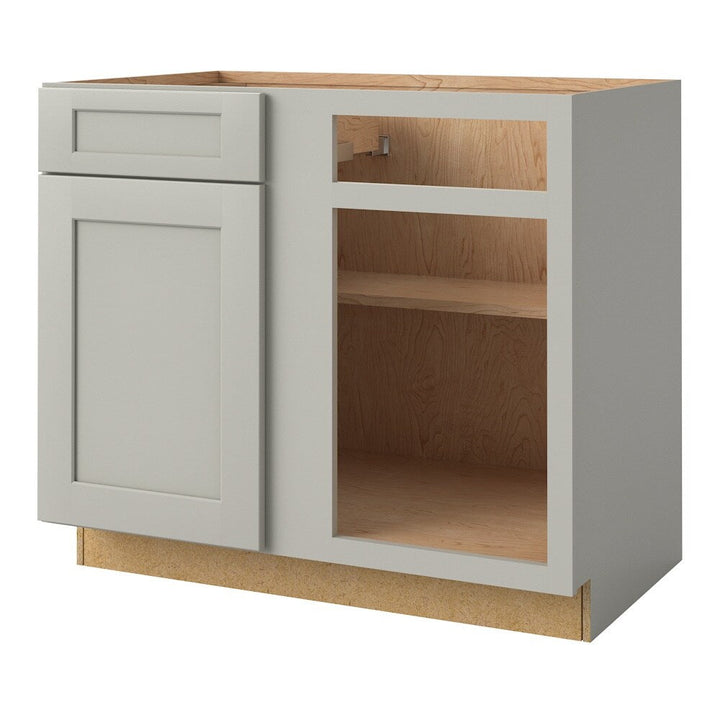 allen + roth Stonewall 39-in W x 34.5-in H x 24-in D Stone Blind 1-Drawer Base Fully Assembled Cabinet (Flat Panel Shaker Style)