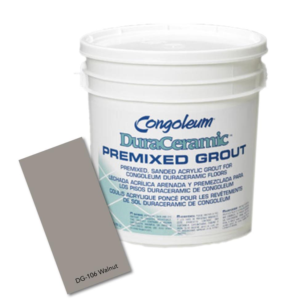 Congoleum DuraCeramic Premixed Sanded Grout, Walnut, 1-Gallon