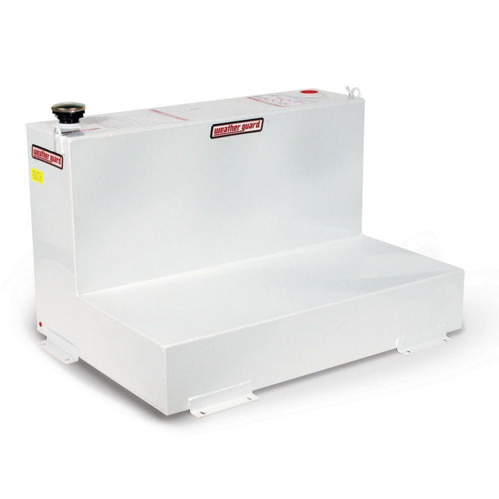 Weather Guard 75 Gal. Steel L-Shape Transfer Tank in Brite White - Super Arbor