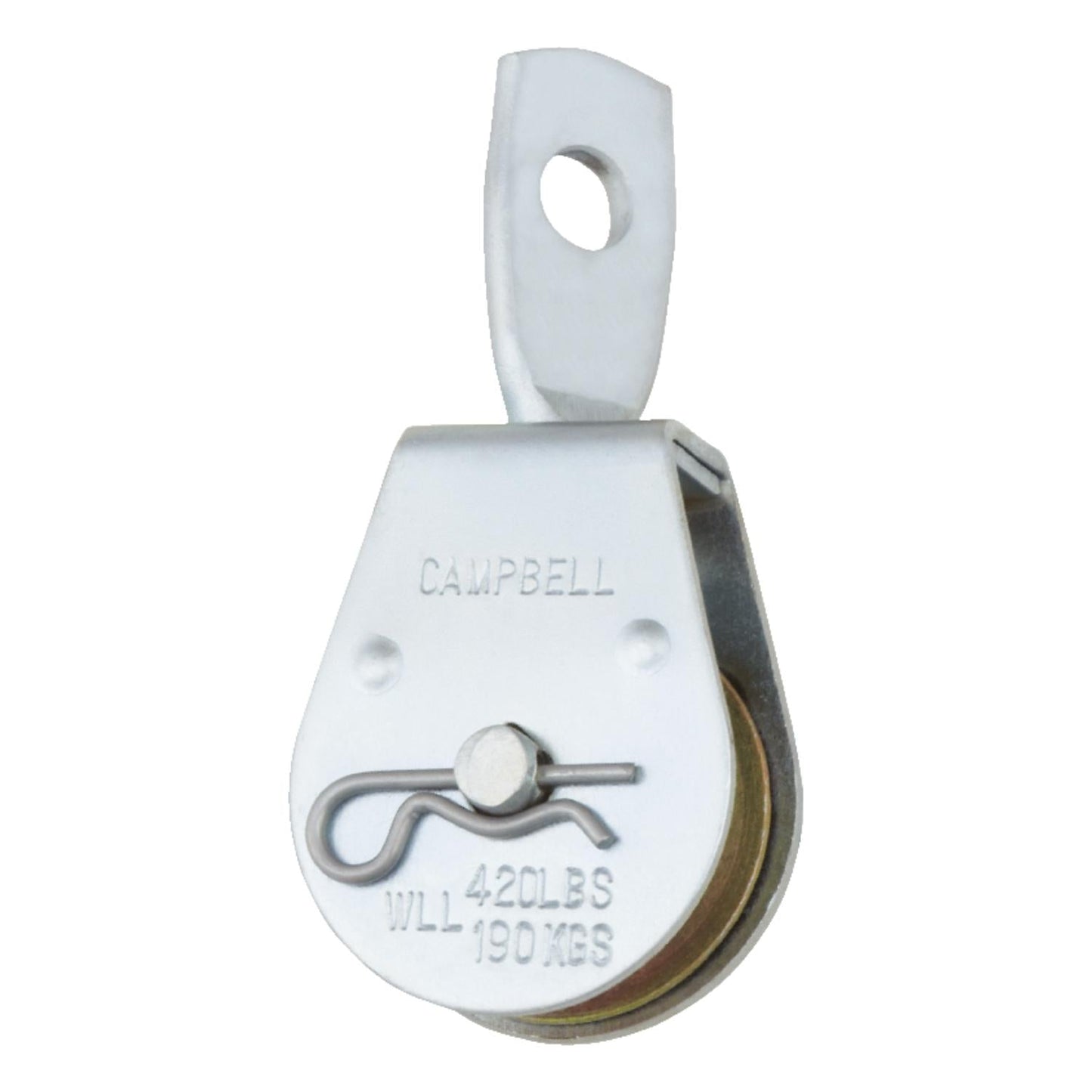 Campbell 1-1/2 in. Zinc-Plated Steel Swivel Eye Single-Sheave Pulley