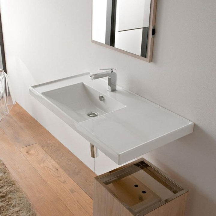 Nameeks ML Wall Mounted Bathroom Sink in White