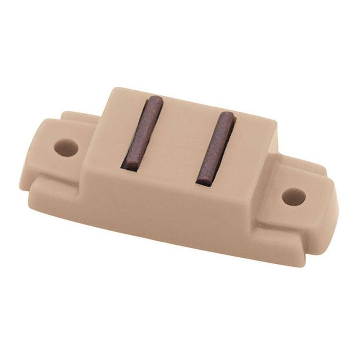 2-1/2 in. Tan Magnetic Door Catch with L-Strike