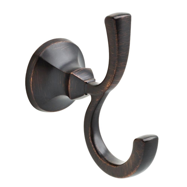 Delta Ashlyn Double Towel Hook, Rubbed Bronze II, Wall-Mount (4.95 in H x 4.29 in D)