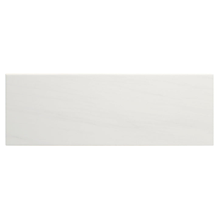 San Giorgio Belucci Bianca Polished Ceramic Tile, 6 x 18 - High Gloss Wall Tile