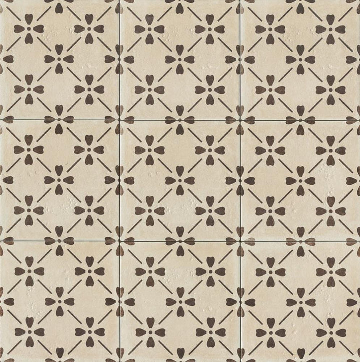 Bedrosians Palazzo Antique Cotto Bloom 12-in x 12-in Honed Porcelain Cement Look Floor and Wall Tile, 9.79-sq ft per Carton
