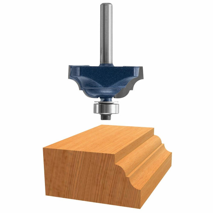 Bosch Carbide-Tipped Classical Router Bit, 1/4-in Shank, 1-1/4-in Dia