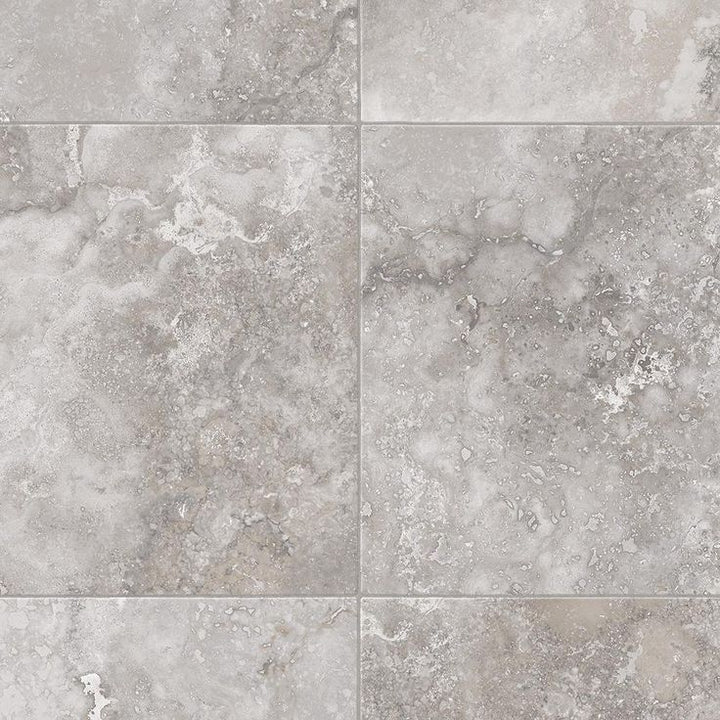 TrafficMASTER Travertine Grey Residential Vinyl Sheet, Sold by 12 ft. Wide x Custom Length